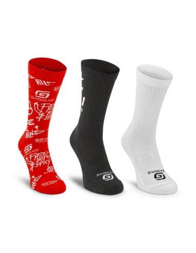 Calcetines Gas Gas Vamos Blanco/Rojo/Negro
