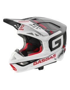 Casco Gas Gas SM 10 ECE + DOT Negro/Blanco/Rojo