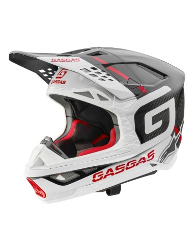 Casco Gas Gas SM 10 ECE + DOT Negro/Blanco/Rojo