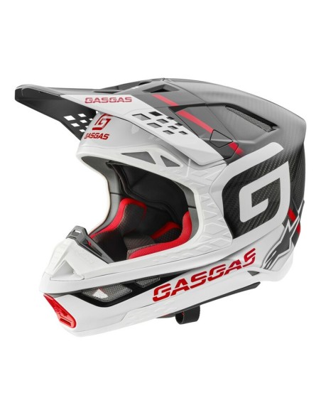 Casco Gas Gas SM 10 ECE + DOT Negro/Blanco/Rojo