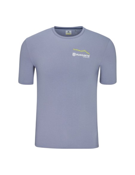 Camiseta Husqvarna Never Follow Gris