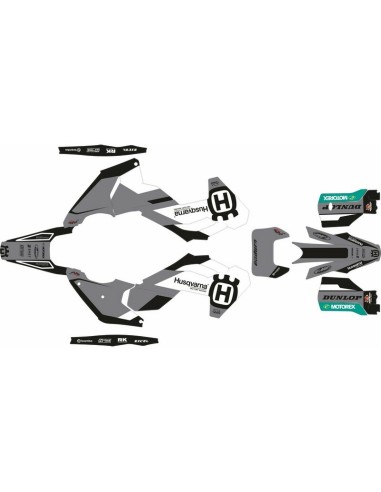 Kit Adhesivos Completo Husqvarna TE/FE 24-25 Gris