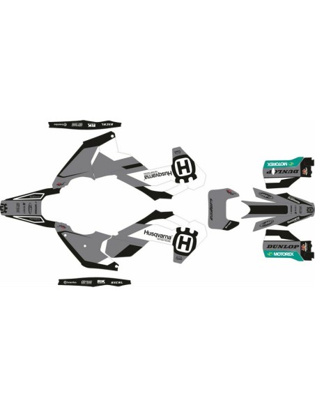 Kit Adhesivos Completo Husqvarna TE/FE 24-25 Gris