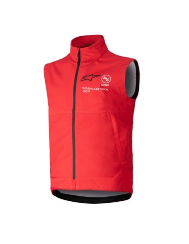 Chaleco Cortavientos Infantil Alpinestars Techstar Softshell Rojo