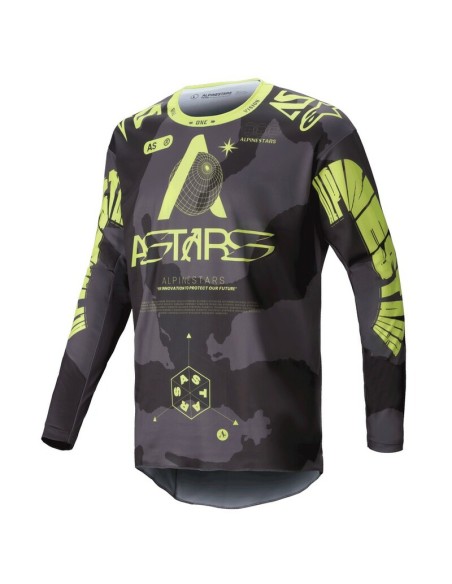 Jersey Alpinestars Racer Hollow Camuflaje Am.Flúor