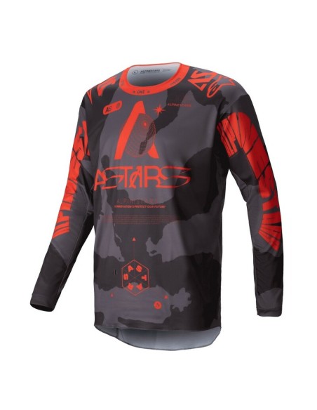 Jersey Alpinestars Racer Hollow Camuflaje Gris