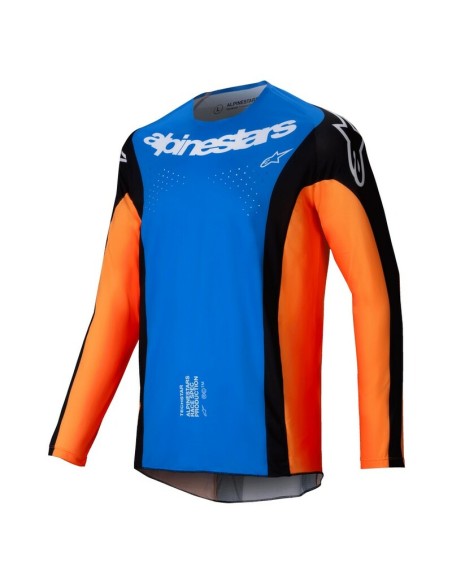 Jersey Alpinestars Techstar Melt Azul/Naranja