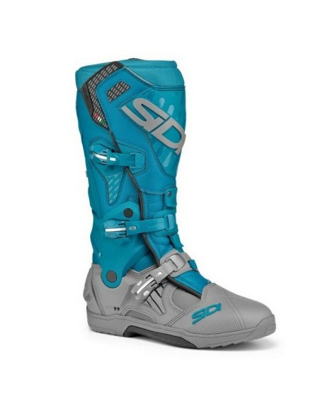 Botas Sidi Crossair Gris/Azul Petróleo
