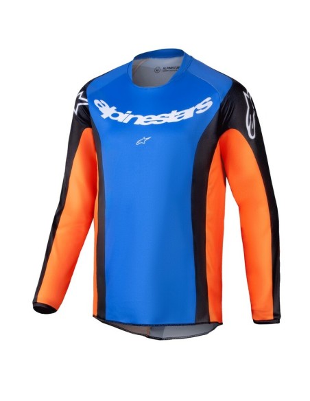 Jersey Infantil Alpinestars Racer Melt Azul/Naranja