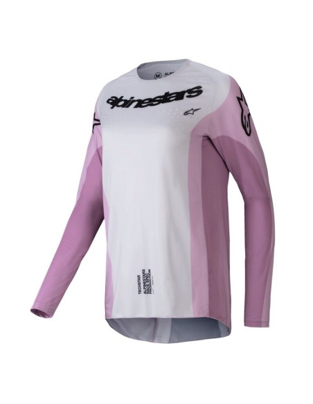 Jersey Mujer Alpinestars Techstar Stella Melt Rosa/Blanco