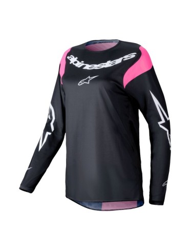 Jersey Mujer Alpinestars Stella Fluid Negro/Rosa