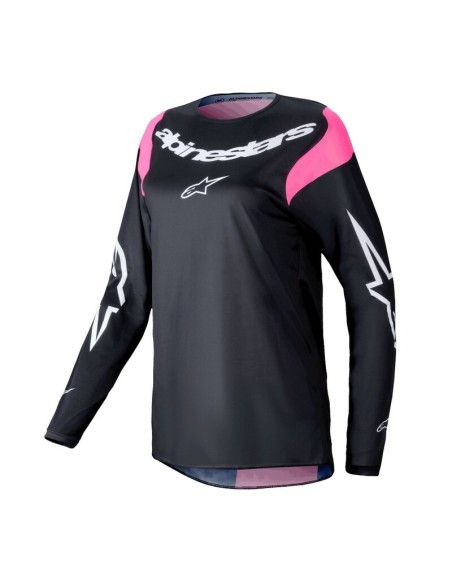 Jersey Mujer Alpinestars Stella Fluid Negro/Rosa