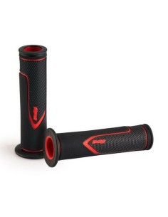 Puños Trail Core Puig (Ø 22 mm) Negro/Rojo