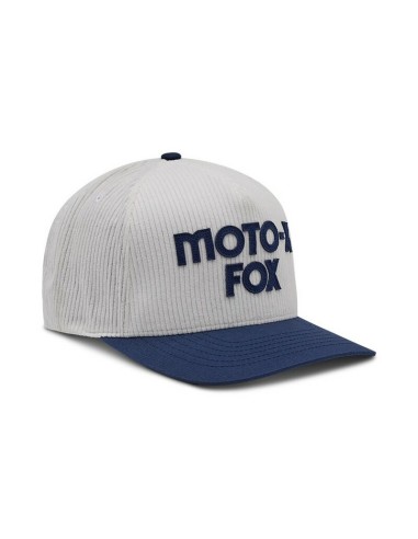Gorra Mujer Fox Moto-X Corduroy Snapback Blanco