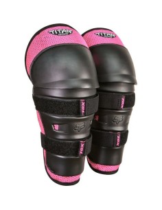 Rodilleras Infantiles Fox PeeWee Titan Negro/Rosa