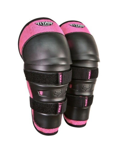 Rodilleras Infantiles Fox PeeWee Titan Negro/Rosa