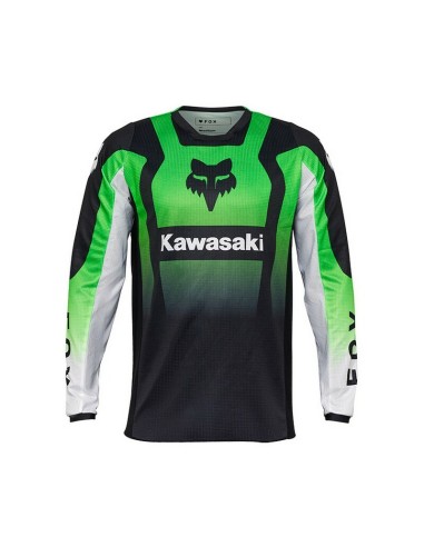 Jersey Fox 180 Kawasaki Verde Fluor