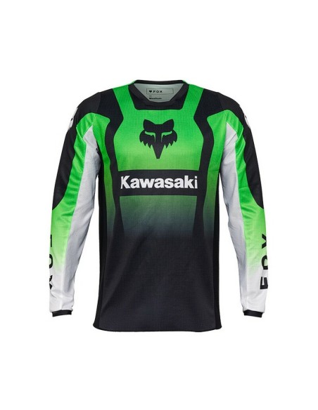 Jersey Fox 180 Kawasaki Verde Fluor
