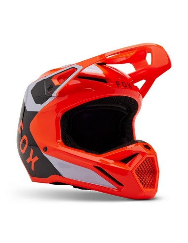 Casco Infantil Fox V1 Lean Naranja Fluor