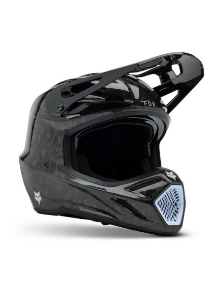 Casco Fox V3 RS Carbon Solid Negro