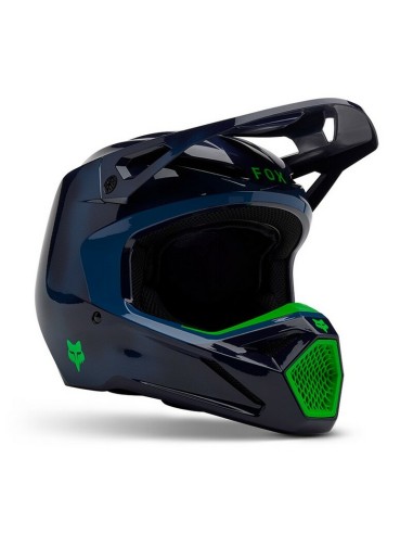 Casco Infantil Fox V1 Taunt Azul Marino
