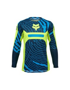 Jersey Infantil Fox Flexair Impression Amarillo Fluor