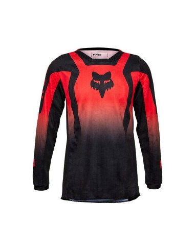 Jersey Infantil Fox 180 Lean Rojo Fluo
