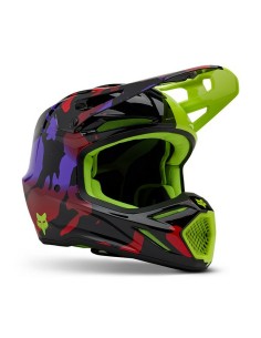 Casco Fox V3 Thottle Amarillo Fluor