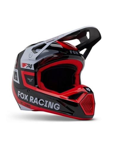 Casco Fox V1 Race Spec Rojo Fluor