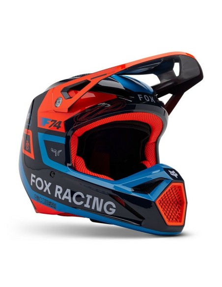 Casco Fox V1 Race Spec Azul Marino
