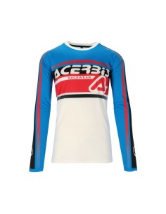 Jersey Acerbis MX Linear Lugo Blanco/Azul