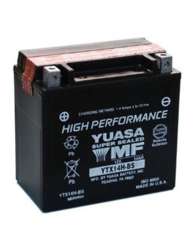 Batería Sin Mantenimiento Yuasa YTX14H-BS
