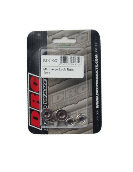 Tuercas Autoblocantes con Arandelas DRC M6 Pack 5 Unid.
