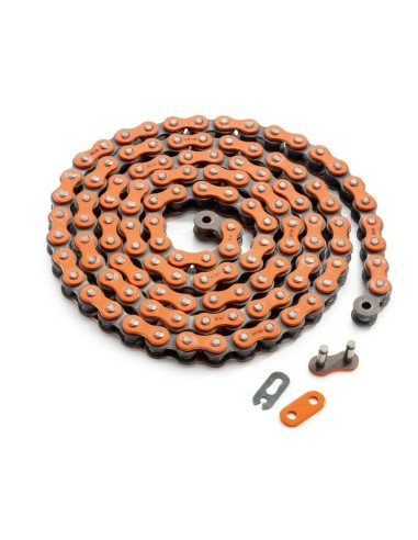 Cadena KTM 520 118 Eslabones Naranja
