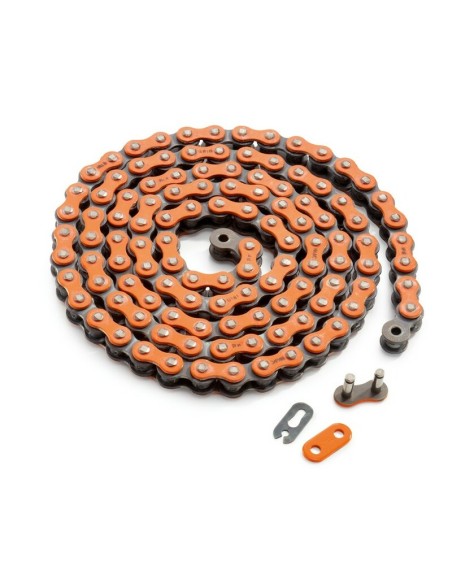 Cadena KTM 520 118 Eslabones Naranja