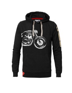 Sudadera con Capucha Honda Custom Built Negro