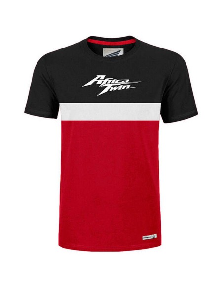 Camiseta Honda Africa Twin Negro/Rojo