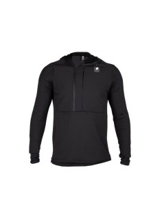 Sudadera con Capucha y Cremallera Negro