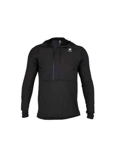Sudadera con Capucha y Cremallera Negro