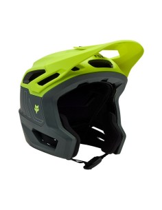 Casco Fox Dropframe Pro Runn Amarillo Fluor