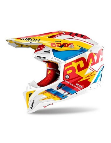 Casco Airoh Aviator 3 Six Days Spain 2024 Amarillo