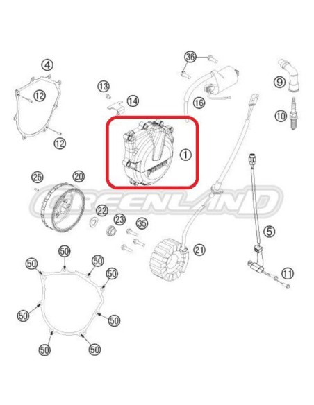 Tapa Encendido Husaberg 450-501 13-14
