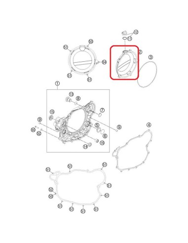 Tapa Discos de Embrague Husaberg FE 450/501 13-14