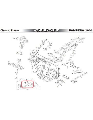 Pedal de freno Gas Gas Pampera 125 4T 2007