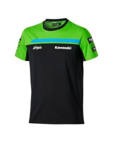 Camiseta Kawasaki WSBK 2026 Negro/Verde Fluor | Motocross, Enduro, Trail, Trial