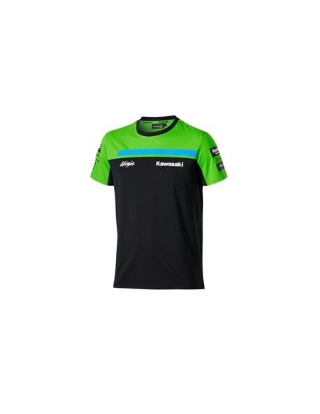 Camiseta Kawasaki WSBK 2026 Negro/Verde Fluor | Motocross, Enduro, Trail, Trial