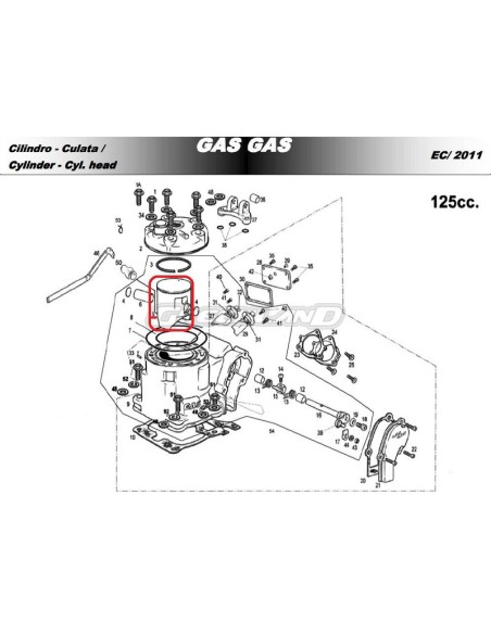 Pistón Gas Gas EC 125 2010 A
