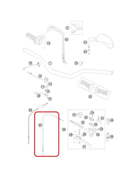 Cable Decompresión Husaberg FE/FC 450/501/550/650 04-08