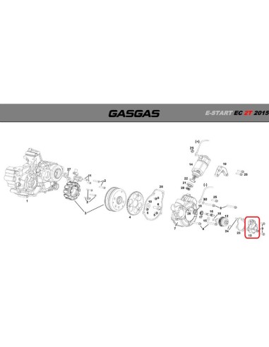 Tapa Bendix Gas Gas EC 250/300 2T 2015