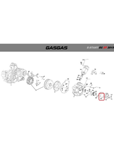Junta Tapa Bendix Gas Gas EC 250/300 2T 2015